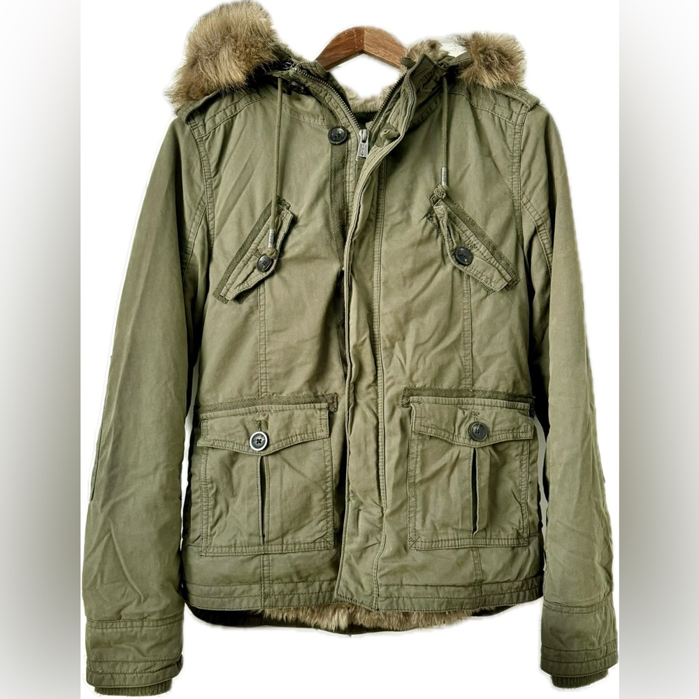 Aritzia TNA Platoon Faux Fur lined Jacket